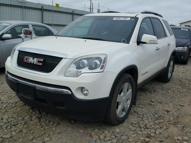 1GKEV33748J162824 - 2008 GMC ACADIA SLT WHITE photo 2