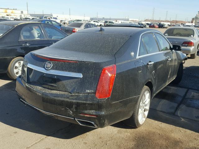 1G6AT5S31E0155988 - 2014 CADILLAC CTS PREMIU BLACK photo 4