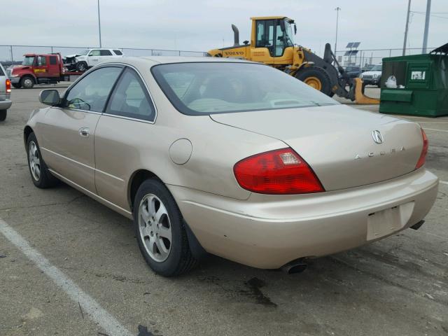 19UYA42441A008851 - 2001 ACURA 2.2 CL GOLD photo 3