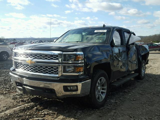 3GCUKREC0EG508961 - 2014 CHEVROLET SILVERADO BLACK photo 2