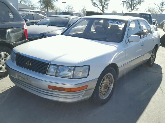 JT8UF11E0P0181237 - 1993 LEXUS LS 400 WHITE photo 2