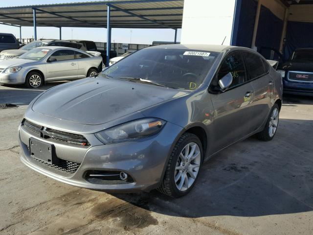 1C3CDFBA2DD338013 - 2013 DODGE DART SXT GRAY photo 2