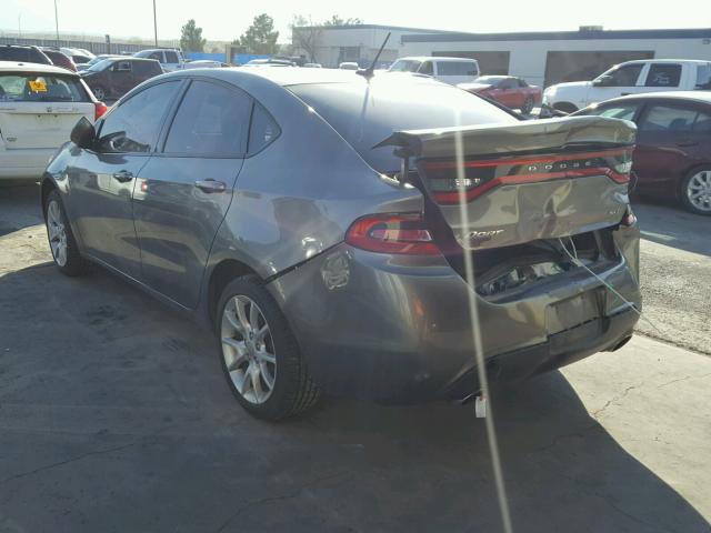 1C3CDFBA2DD338013 - 2013 DODGE DART SXT GRAY photo 3