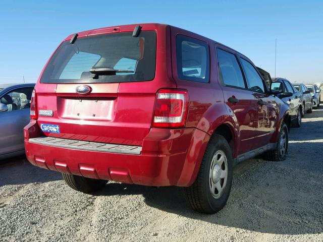 1FMCU02Z98KC45436 - 2008 FORD ESCAPE XLS RED photo 4
