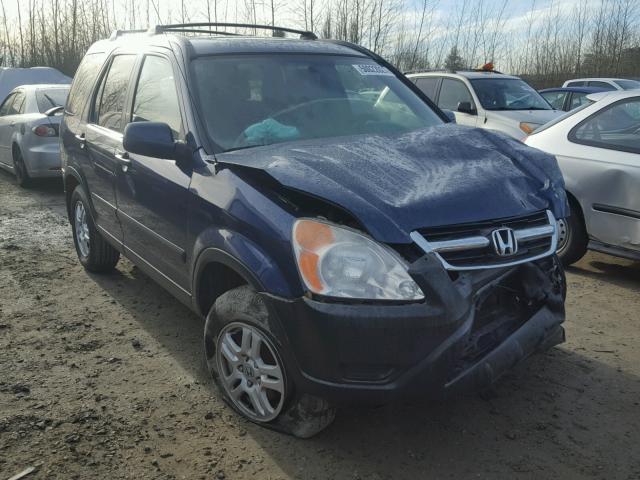 JHLRD788X2C024258 - 2002 HONDA CR-V EX BLUE photo 1