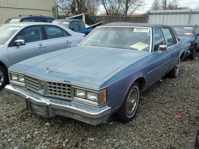 1G3BY69Y0F9016541 - 1985 OLDSMOBILE DELTA 88 R BLUE photo 2