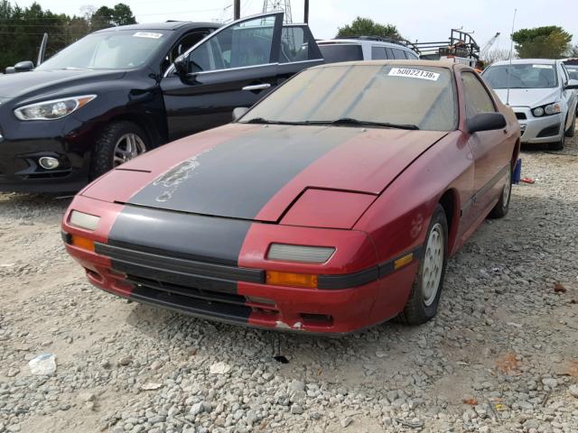 JM1FC3310J0608156 - 1988 MAZDA RX7 BURGUNDY photo 2