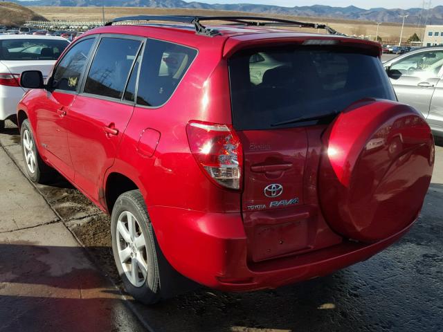 JTMBK31V865009927 - 2006 TOYOTA RAV4 LIMIT RED photo 3