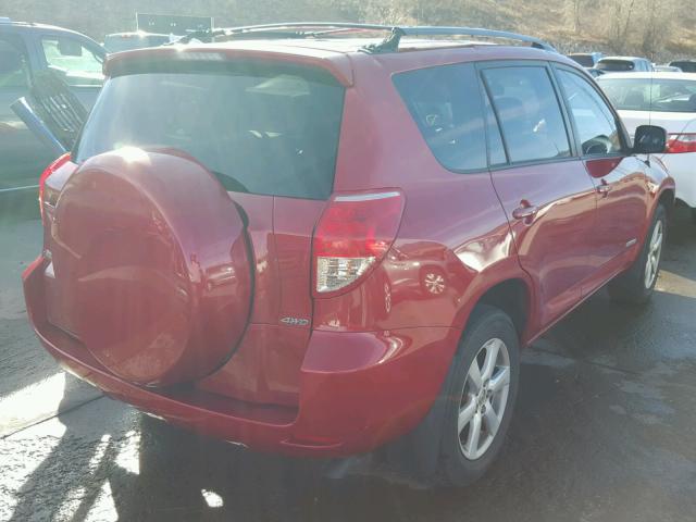 JTMBK31V865009927 - 2006 TOYOTA RAV4 LIMIT RED photo 4