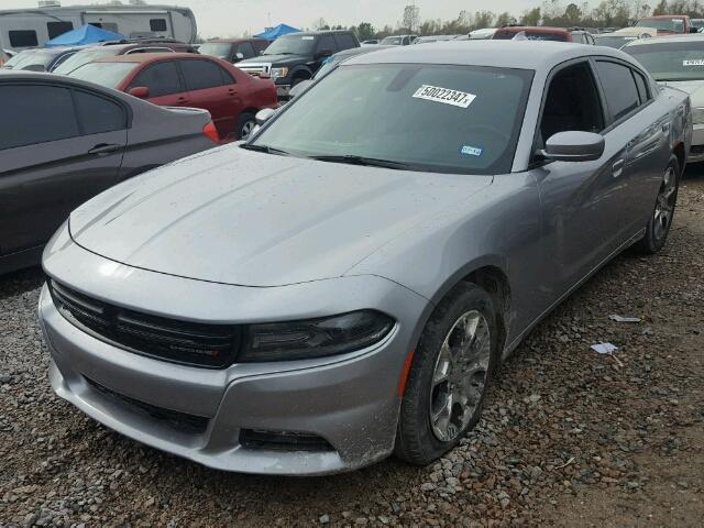 2C3CDXJG9GH188856 - 2016 DODGE CHARGER SX SILVER photo 2