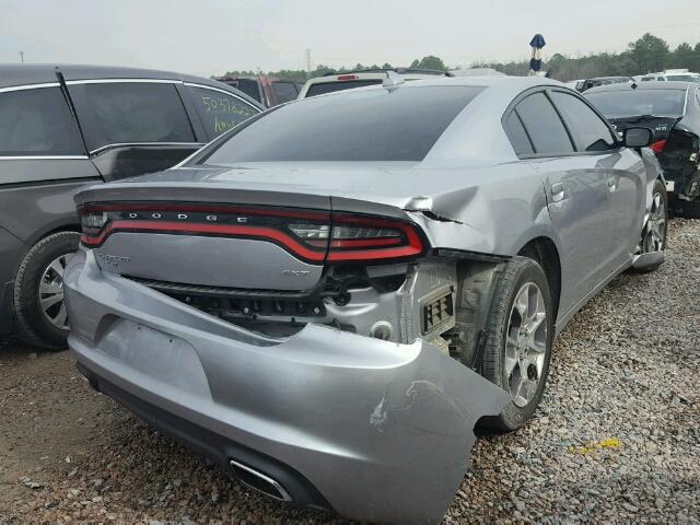 2C3CDXJG9GH188856 - 2016 DODGE CHARGER SX SILVER photo 4