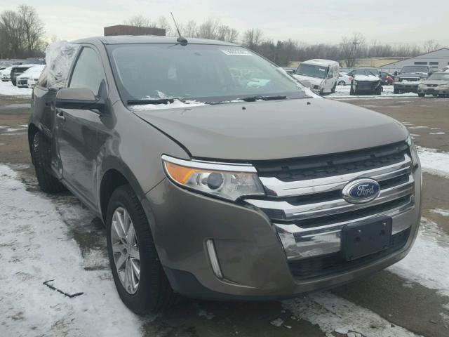 2FMDK4JC3CBA94465 - 2012 FORD EDGE SEL BROWN photo 1