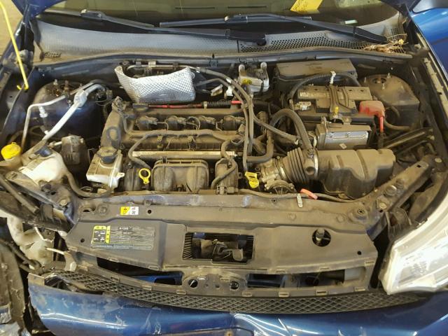 1FAHP35NX8W184916 - 2008 FORD FOCUS SE BLUE photo 7