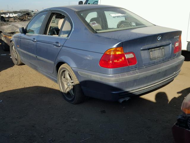 WBAAV53421FT01110 - 2001 BMW 330 I BLUE photo 3