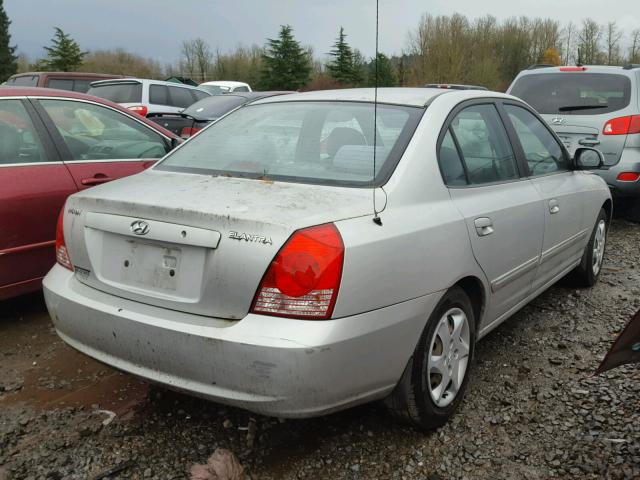 KMHDN46D46U337403 - 2006 HYUNDAI ELANTRA GL SILVER photo 4