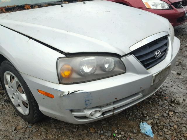 KMHDN46D46U337403 - 2006 HYUNDAI ELANTRA GL SILVER photo 9