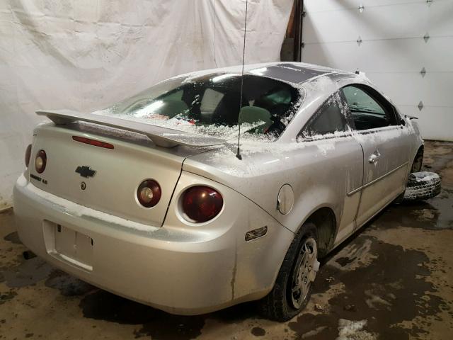 1G1AK15F667795985 - 2006 CHEVROLET COBALT LS SILVER photo 4