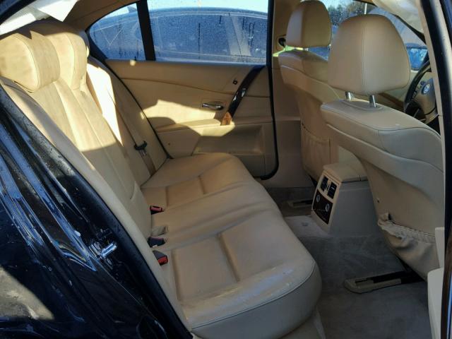 WBANE53567CY06166 - 2007 BMW 525 I BLACK photo 5