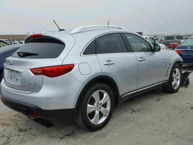 JN8AS1MU9AM800585 - 2010 INFINITI FX35 SILVER photo 4