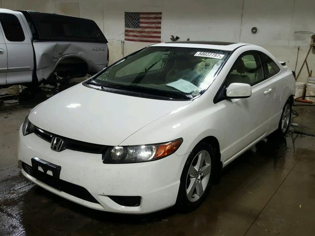 2HGFG12817H510010 - 2007 HONDA CIVIC EX WHITE photo 2