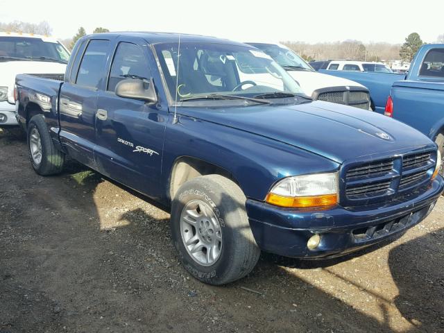 1B7HL2AN11S298032 - 2001 DODGE DAKOTA QUA BLUE photo 1