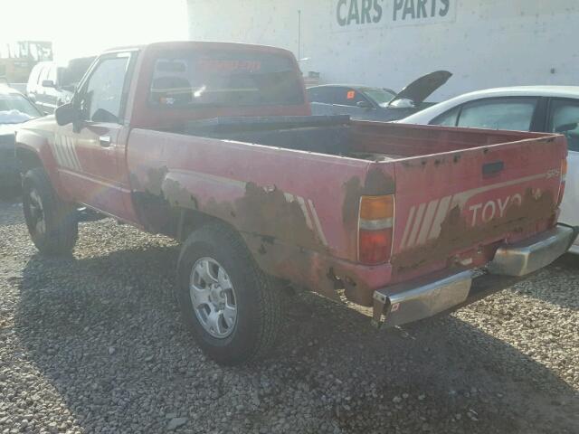 JT4RN63S3H0160443 - 1987 TOYOTA PICKUP RN6 RED photo 3