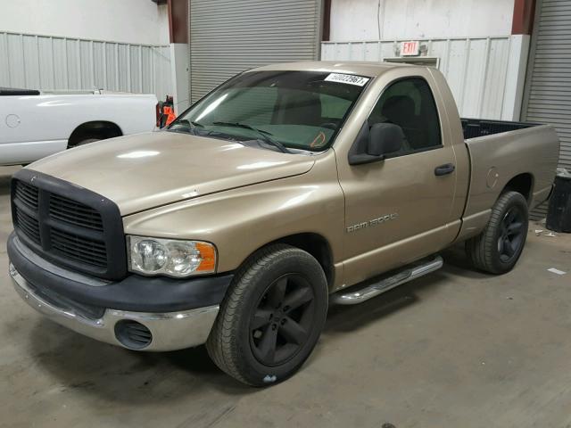 1D7HA16N63J653770 - 2003 DODGE RAM 1500 S BEIGE photo 2