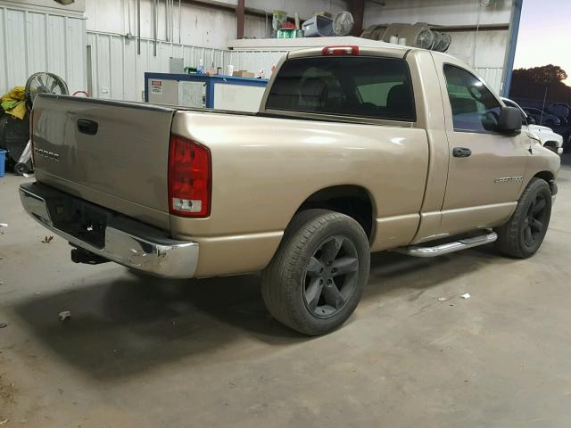 1D7HA16N63J653770 - 2003 DODGE RAM 1500 S BEIGE photo 4