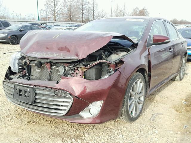 4T1BK1EB9EU112939 - 2014 TOYOTA AVALON BAS MAROON photo 2