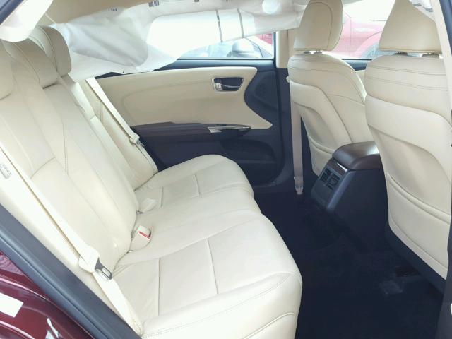4T1BK1EB9EU112939 - 2014 TOYOTA AVALON BAS MAROON photo 6