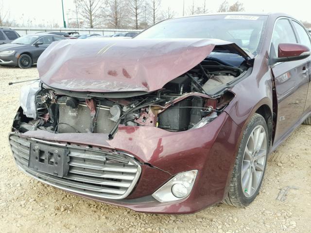 4T1BK1EB9EU112939 - 2014 TOYOTA AVALON BAS MAROON photo 9