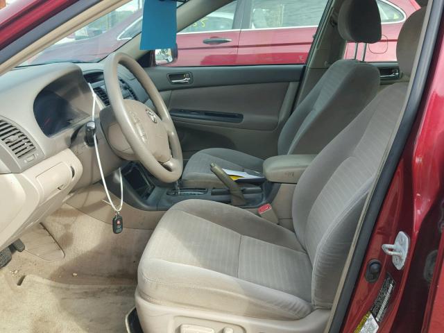 4T1BE32K25U407369 - 2005 TOYOTA CAMRY LE ბურგუნდია ფოტო 5