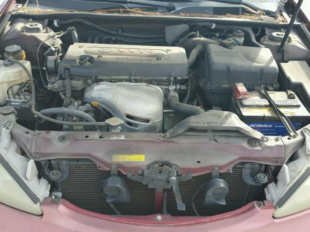 4T1BE32K25U407369 - 2005 TOYOTA CAMRY LE ბურგუნდია ფოტო 7