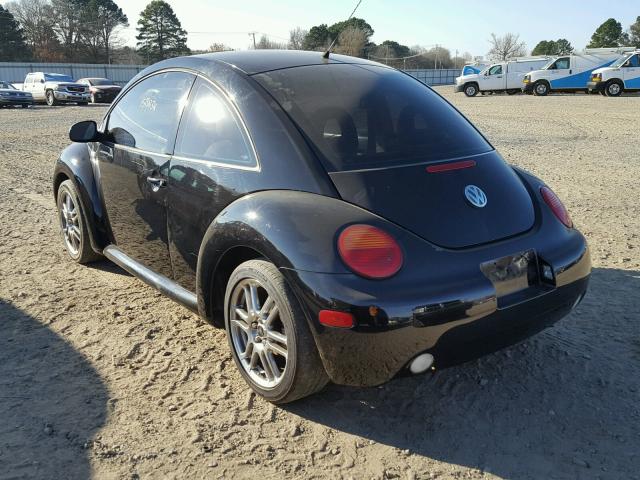 3VWCP21C52M417012 - 2002 VOLKSWAGEN NEW BEETLE BLACK photo 3