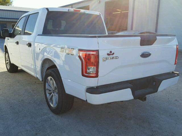 1FTEW1CP9HKE12291 - 2017 FORD F150 SUPER WHITE photo 3