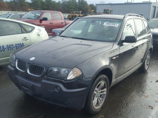 WBXPA93445WD22780 - 2005 BMW X3 3.0I BLACK photo 2