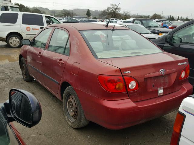 1NXBR32E93Z014528 - 2003 TOYOTA COROLLA CE RED photo 3