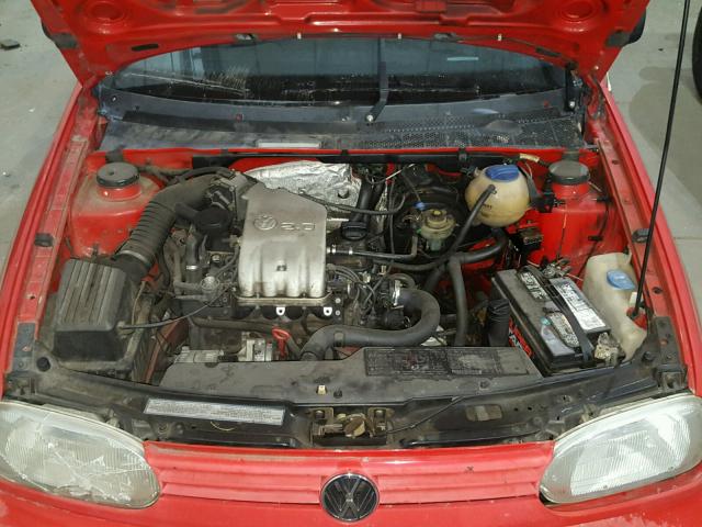 3VWFA81H7TM052685 - 1996 VOLKSWAGEN GOLF GL RED photo 7