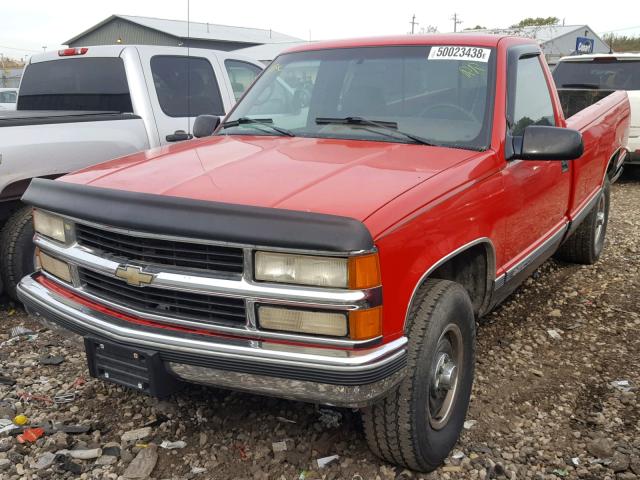 1GCFK24K3SZ107361 - 1995 CHEVROLET GMT-400 K2 RED photo 2