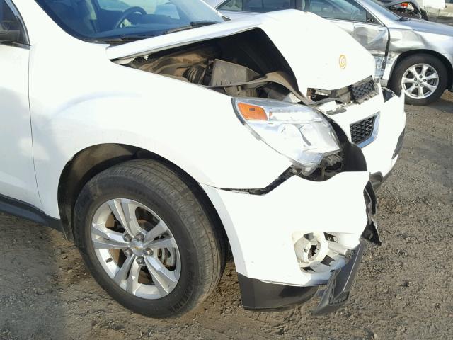 2GNALAEK5E6137999 - 2014 CHEVROLET EQUINOX LS WHITE photo 9