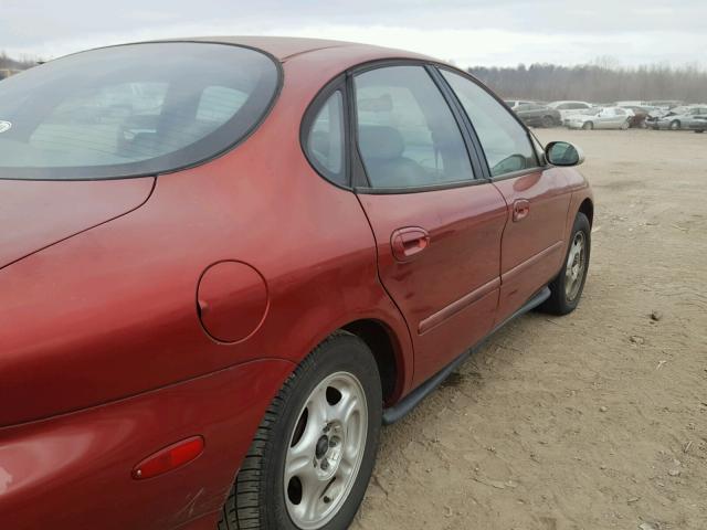 1FALP52U4VA311122 - 1997 FORD TAURUS GL RED photo 9