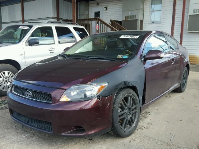 JTKDE177060122225 - 2006 TOYOTA SCION TC BURGUNDY photo 2