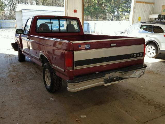 1FTEF15N8SLB82546 - 1995 FORD F150 RED photo 3