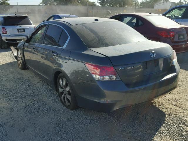 1HGCP26868A068652 - 2008 HONDA ACCORD EXL GRAY photo 3