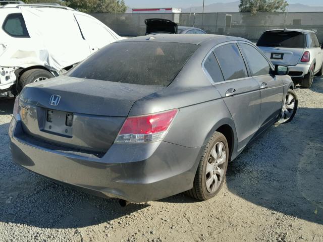 1HGCP26868A068652 - 2008 HONDA ACCORD EXL GRAY photo 4