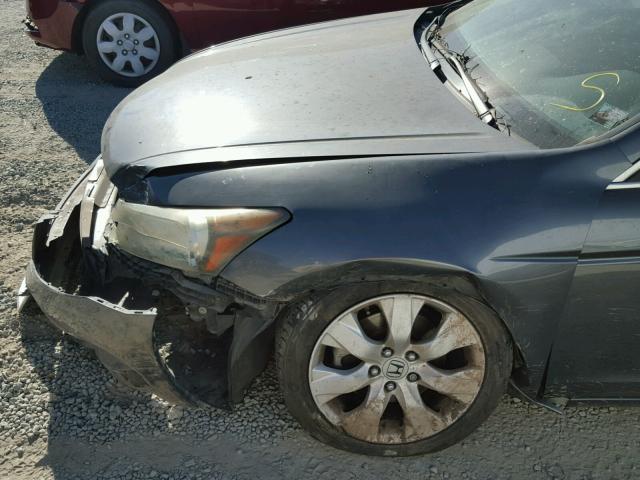 1HGCP26868A068652 - 2008 HONDA ACCORD EXL GRAY photo 9