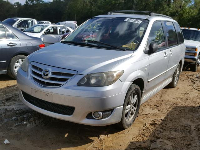 JM3LW28A550543346 - 2005 MAZDA MPV WAGON SILVER photo 2