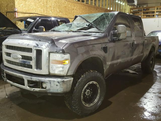 1FTSW21R78EB40853 - 2008 FORD F250 SUPER GRAY photo 2