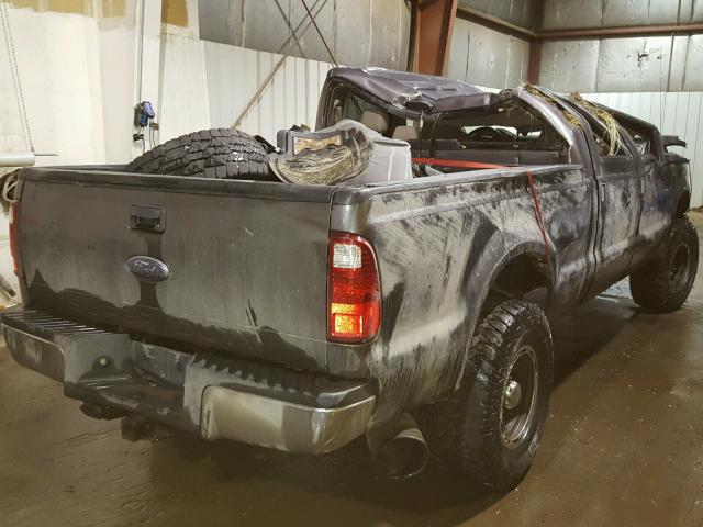 1FTSW21R78EB40853 - 2008 FORD F250 SUPER GRAY photo 4