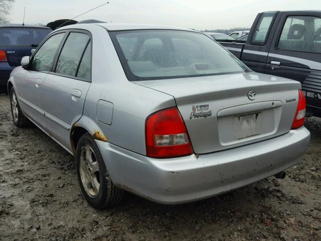 JM1BJ226920545653 - 2002 MAZDA PROTEGE DX SILVER photo 3